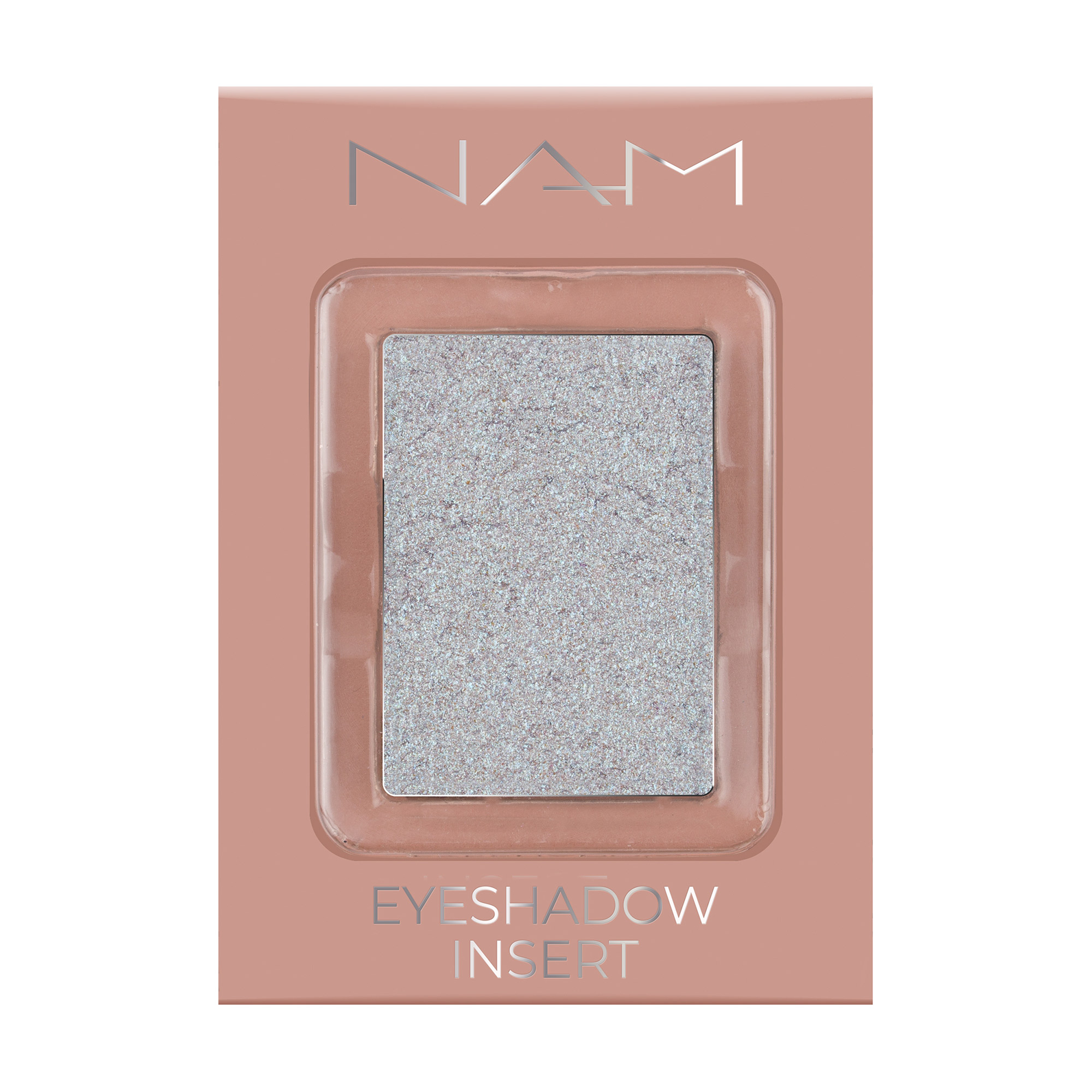 

Сяйні тіні для повік NAM Foil Eyeshadow Insert 1 Frosty Silver, 2.5 г (змінний блок)