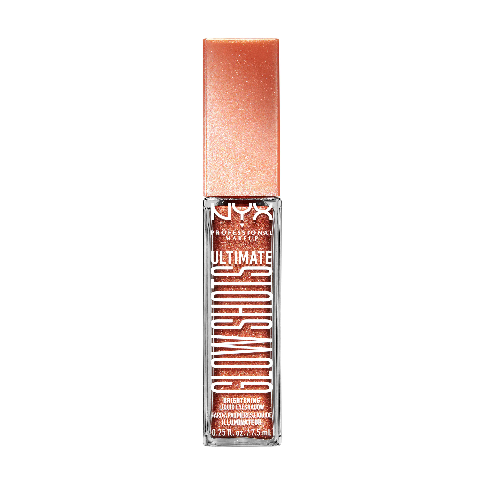 

Рідкі мерехтливі тіні для повік NYX Professional Makeup Ultimate Glow Shots 11 Clementine Fine, 7.5 мл