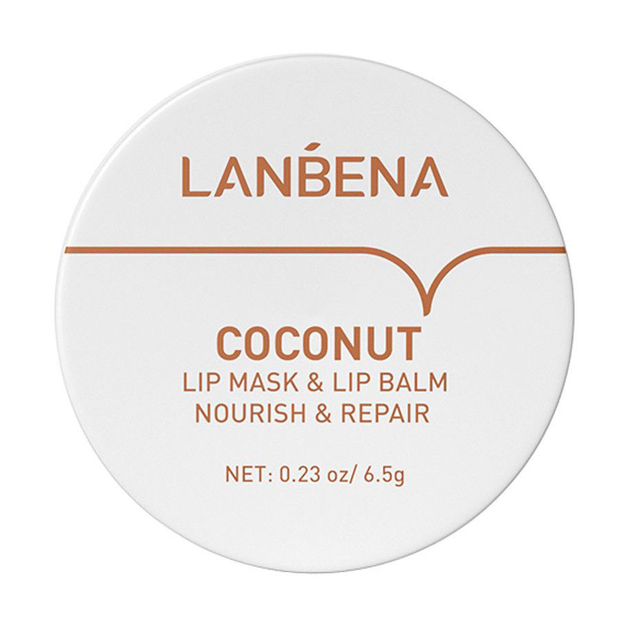 

Бальзам-маска для губ Lanbena Rose Lip Mask & Lip Balm з кокосовою олією, 6.5 г