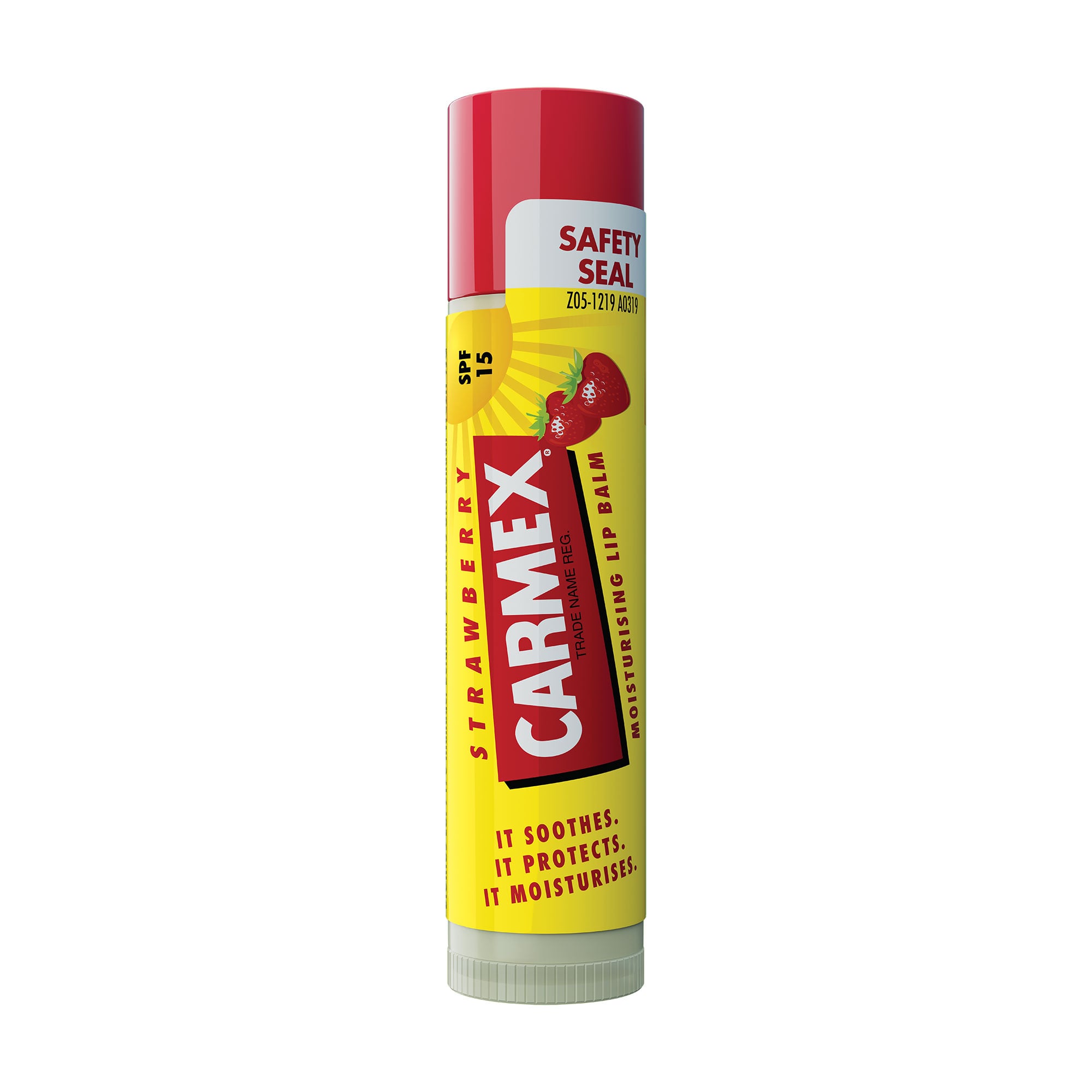 Бальзам для губ Carmex SPF 15 зі смаком суниці, 4.25 г (стік)