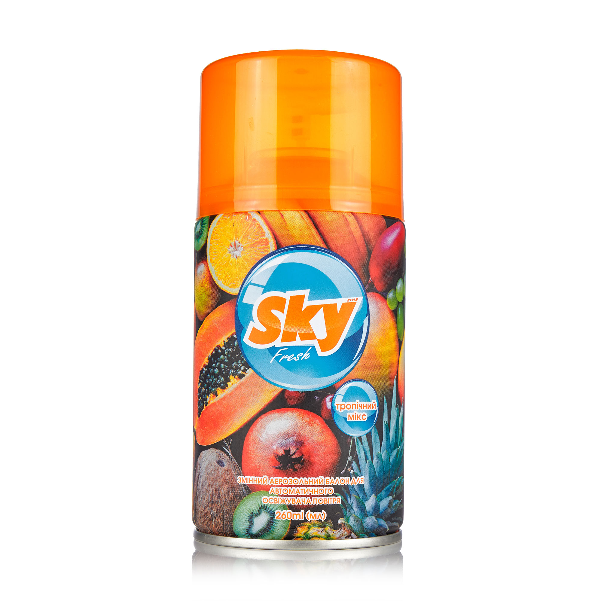 

Змінний балон до автоматичного освіжувача повітря Sky Style Тропічний мікс, 260 мл