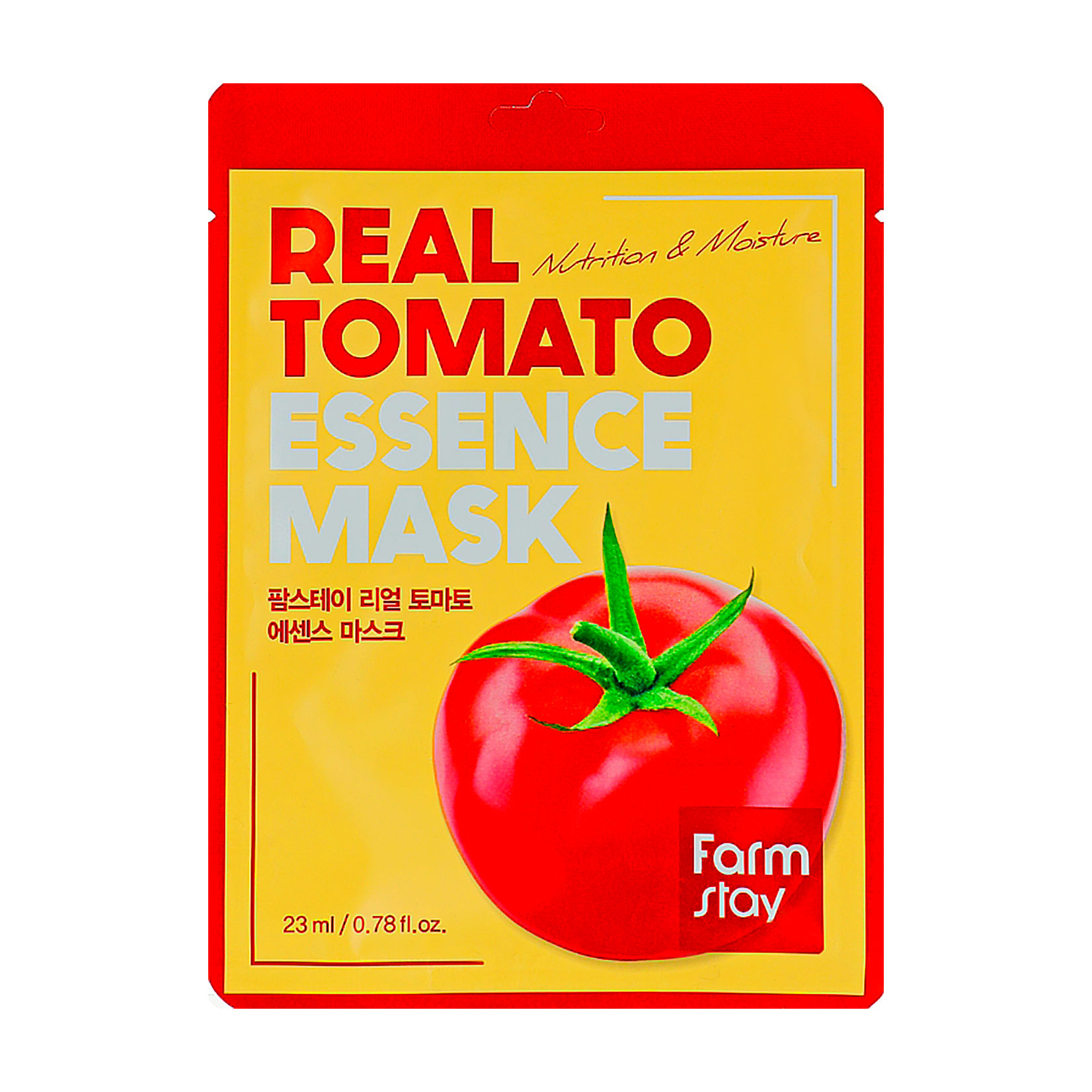 Зволожувальна тканинна маска для обличчя Farmstay Real Tomato Essence Mask з екстрактом томата, 23 мл
