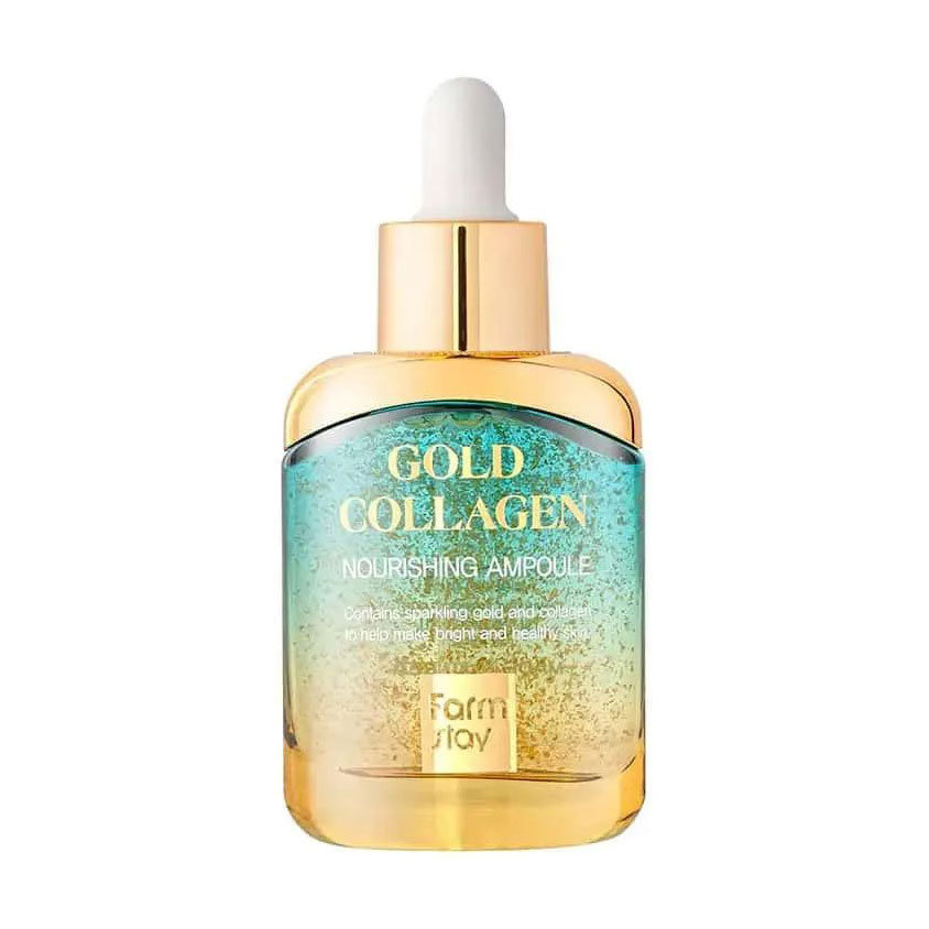 

Уцінка! Живильна сироватка для обличчя Farmstay Gold Collagen Nourishing Ampoule із золотом та колагеном, 35 мл
