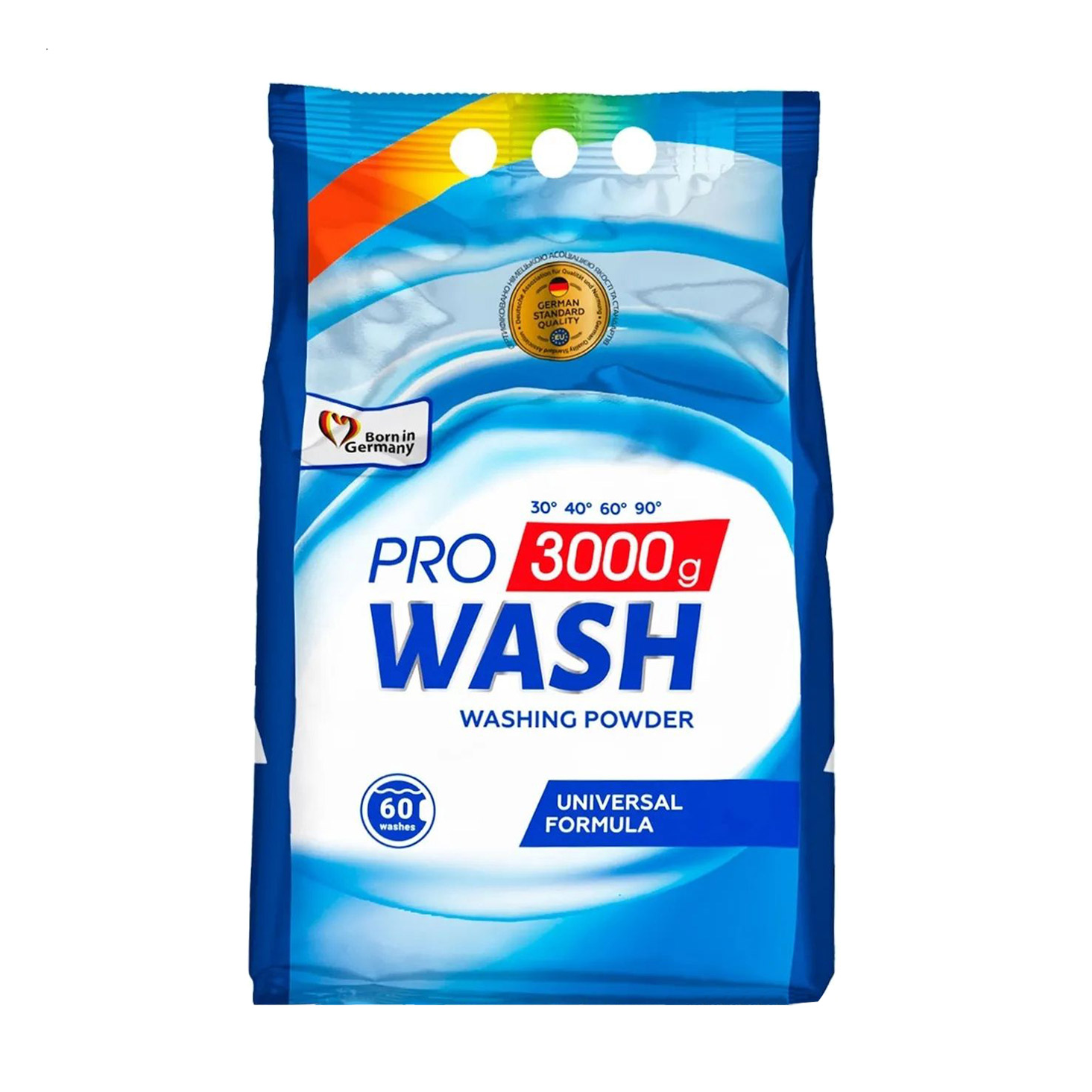 

Уцінка! Пральний порошок ProWash універсальний, 60 циклів прання, 3 кг