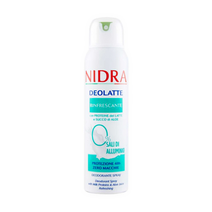 

Дезодорант-спрей Nidra Deolatte Rinfrescante 48H Spray освіжальний, з молочними протеїнами та алое, жіночий, 150 мл