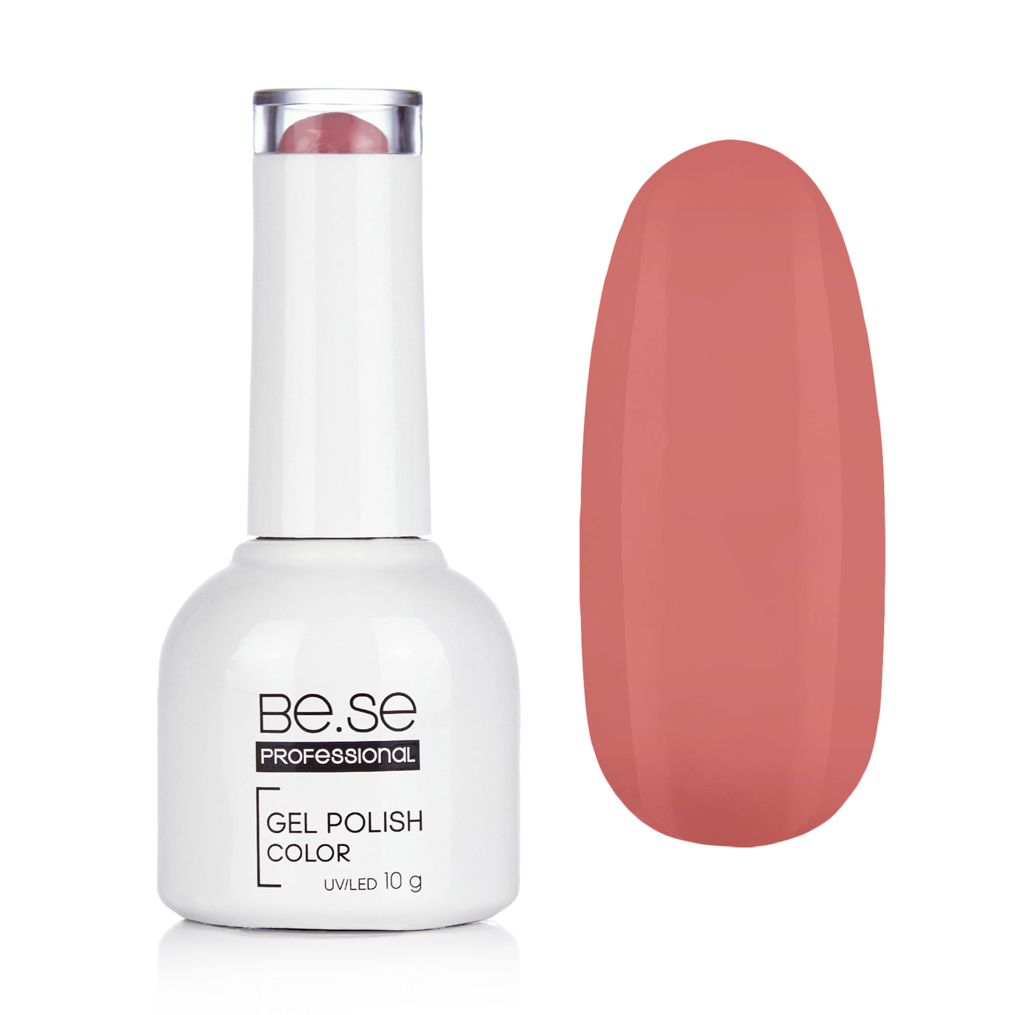 

Гель-лак для нігтів Be.Se Professional Gel Polish Color Nude 14 Емаль, рожевий персик, 10 г