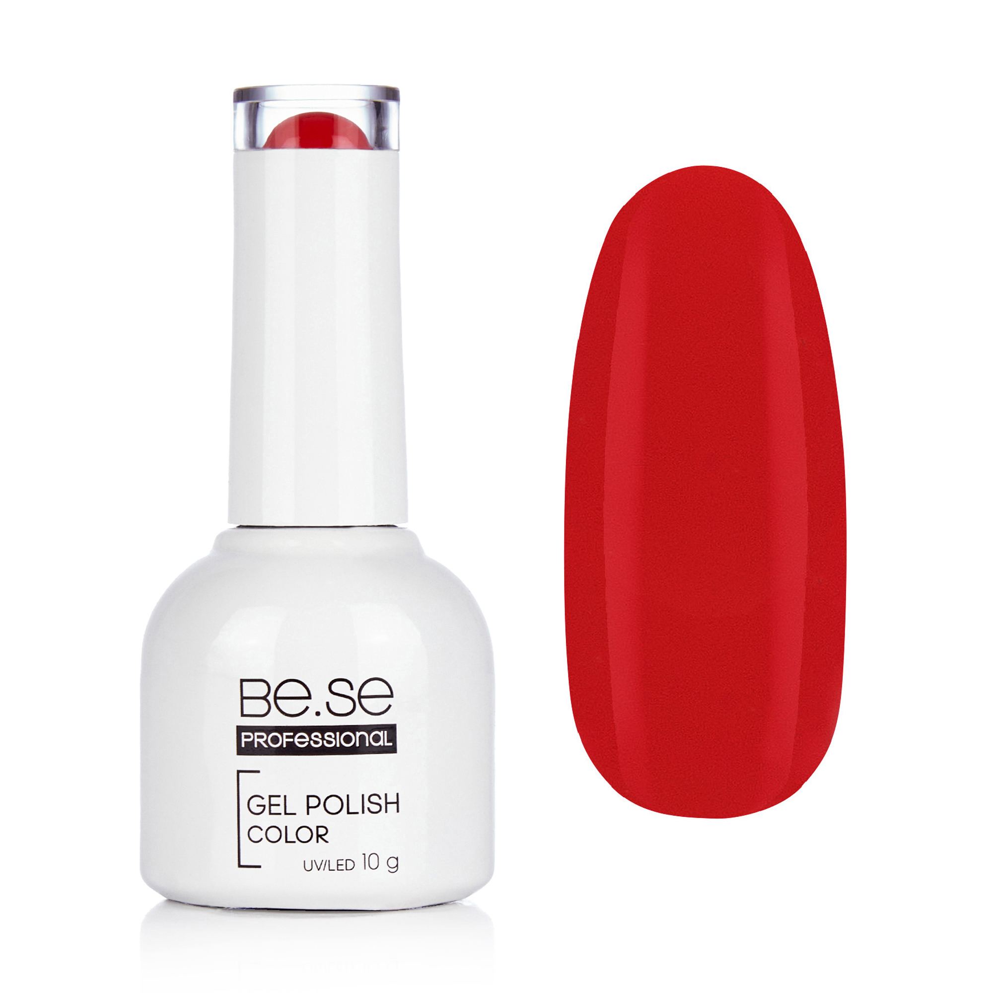 

Уцінка! Гель-лак для нігтів Be.Se Professional Gel Polish Color Red 17 Емаль, яскраво-червоний, 10 г