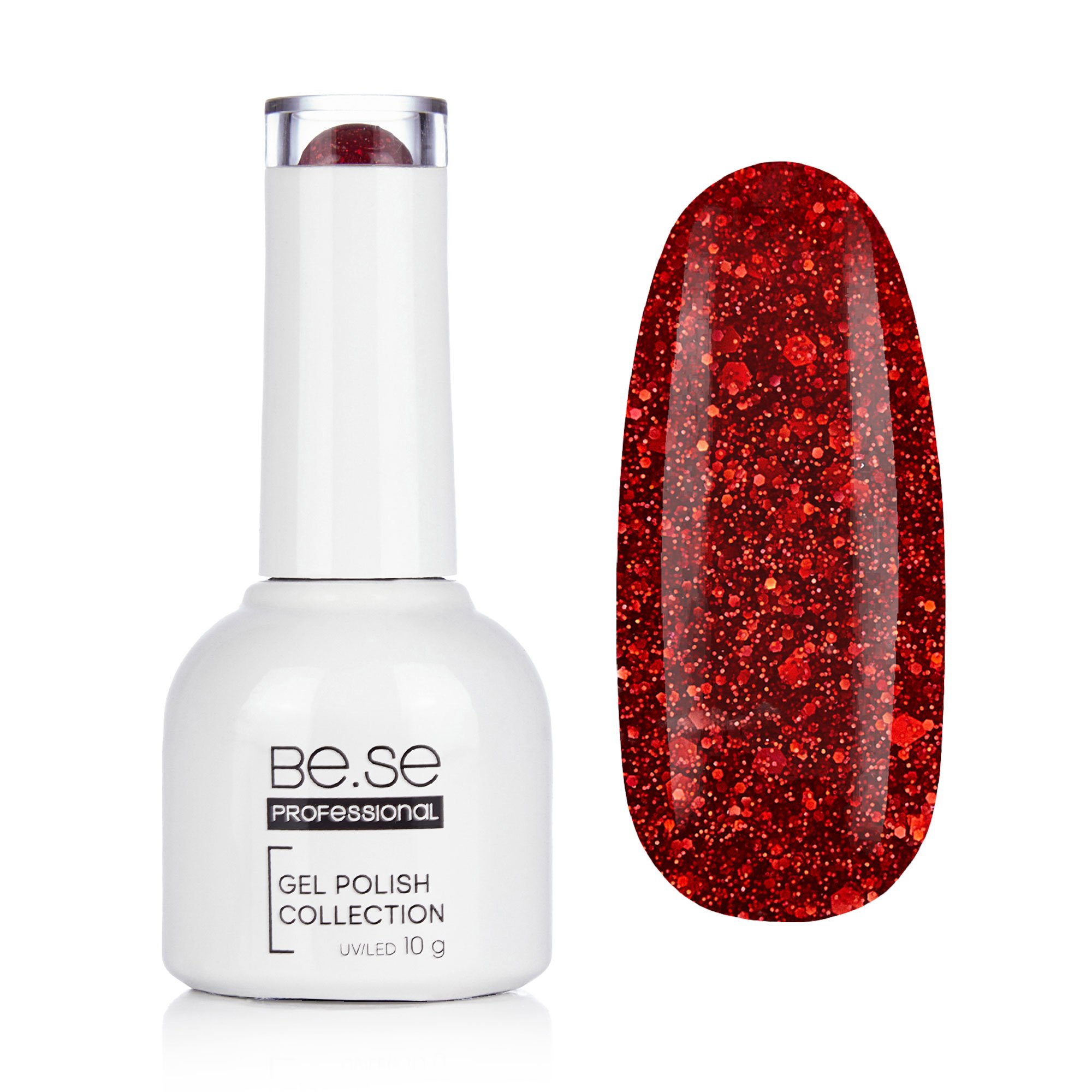 

Гель-лак для нігтів Be.Se Professional Gel Polish Glitter 06, 10 г