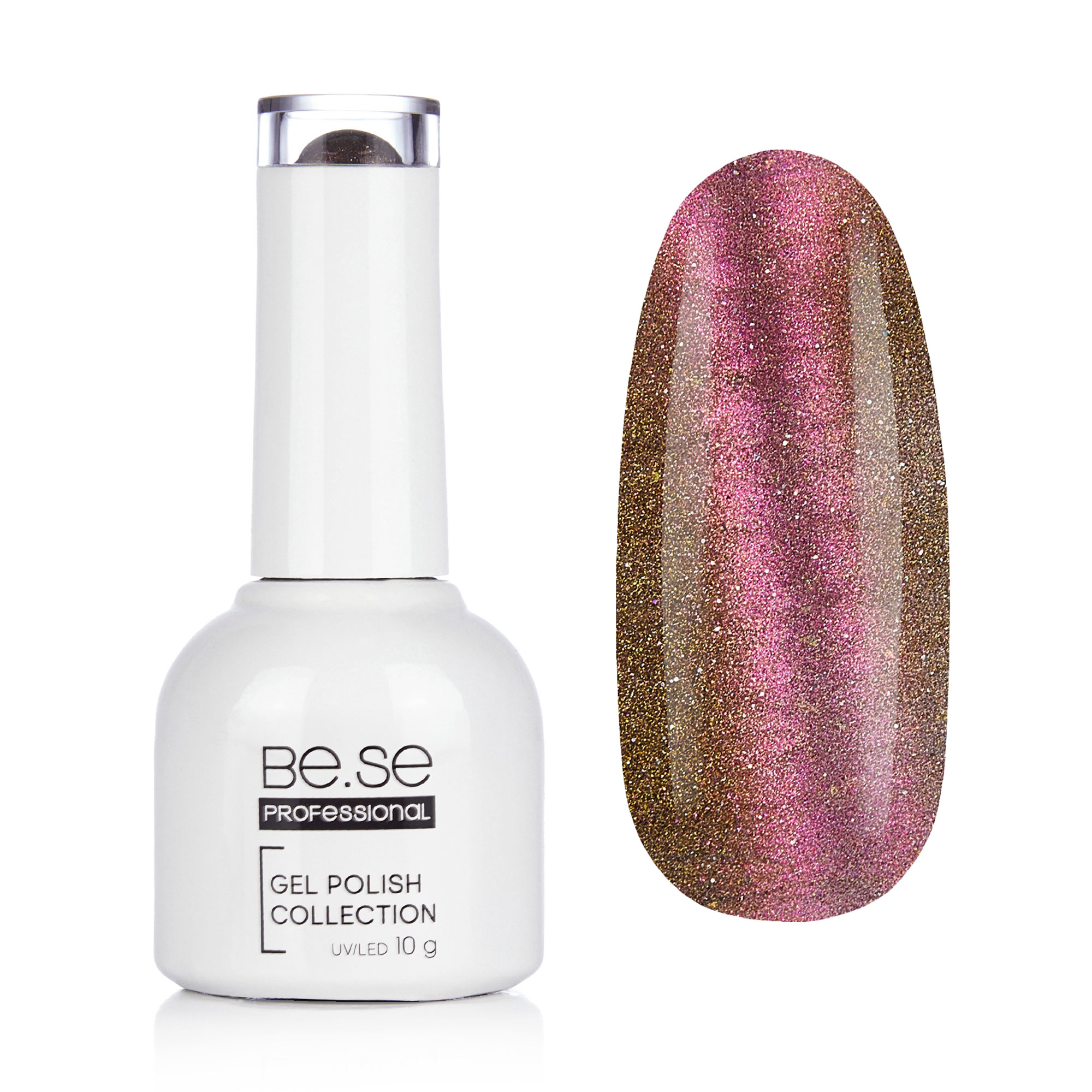 

Уцінка! Гель-лак для нігтів Be.Se Professional Gel Polish Collection Cat's Eye 08, 10 г