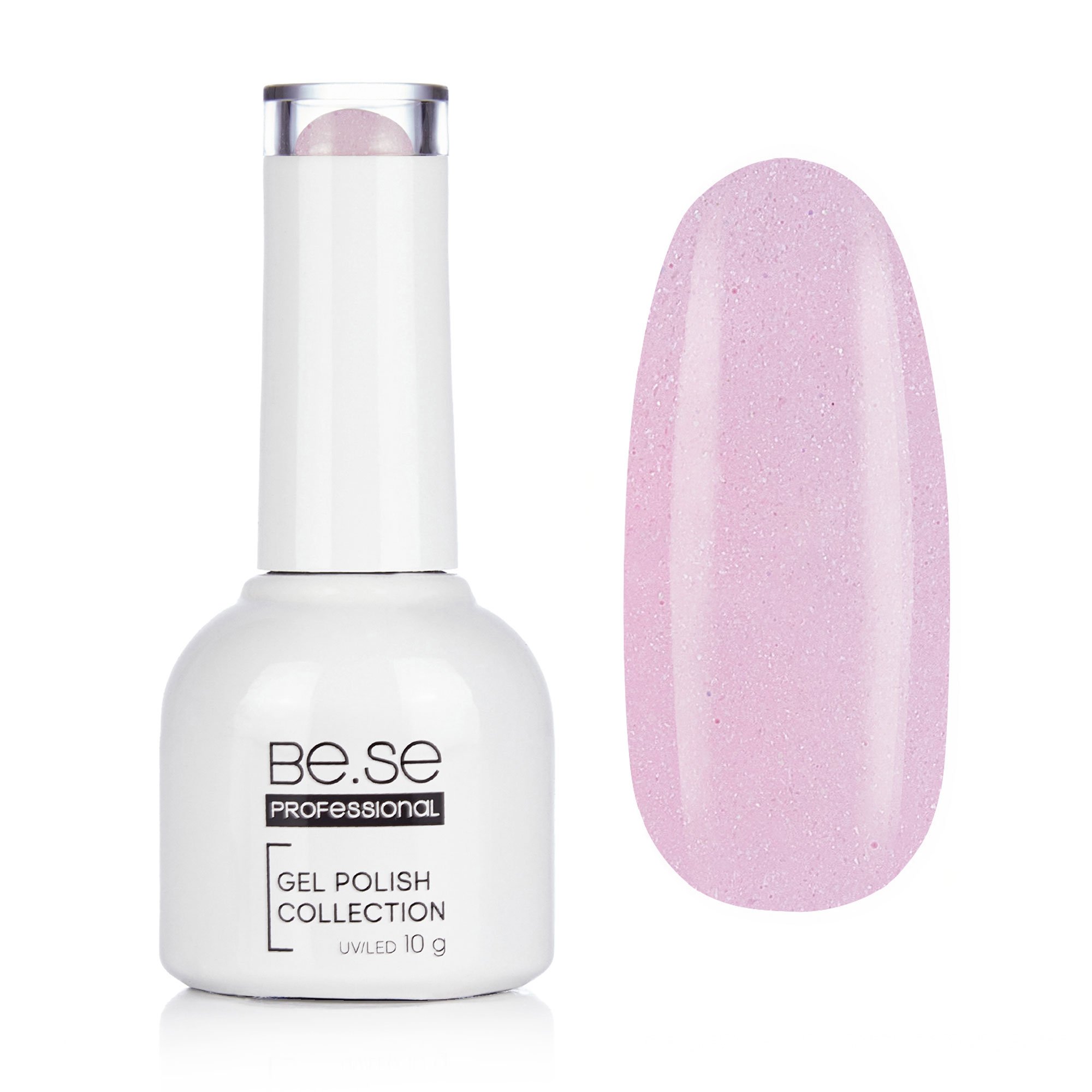 

Гель-лак для нігтів Be.Se Professional Gel Polish Collection Shimmer 20 Мікроблиск, світло-рожевий, 10 г