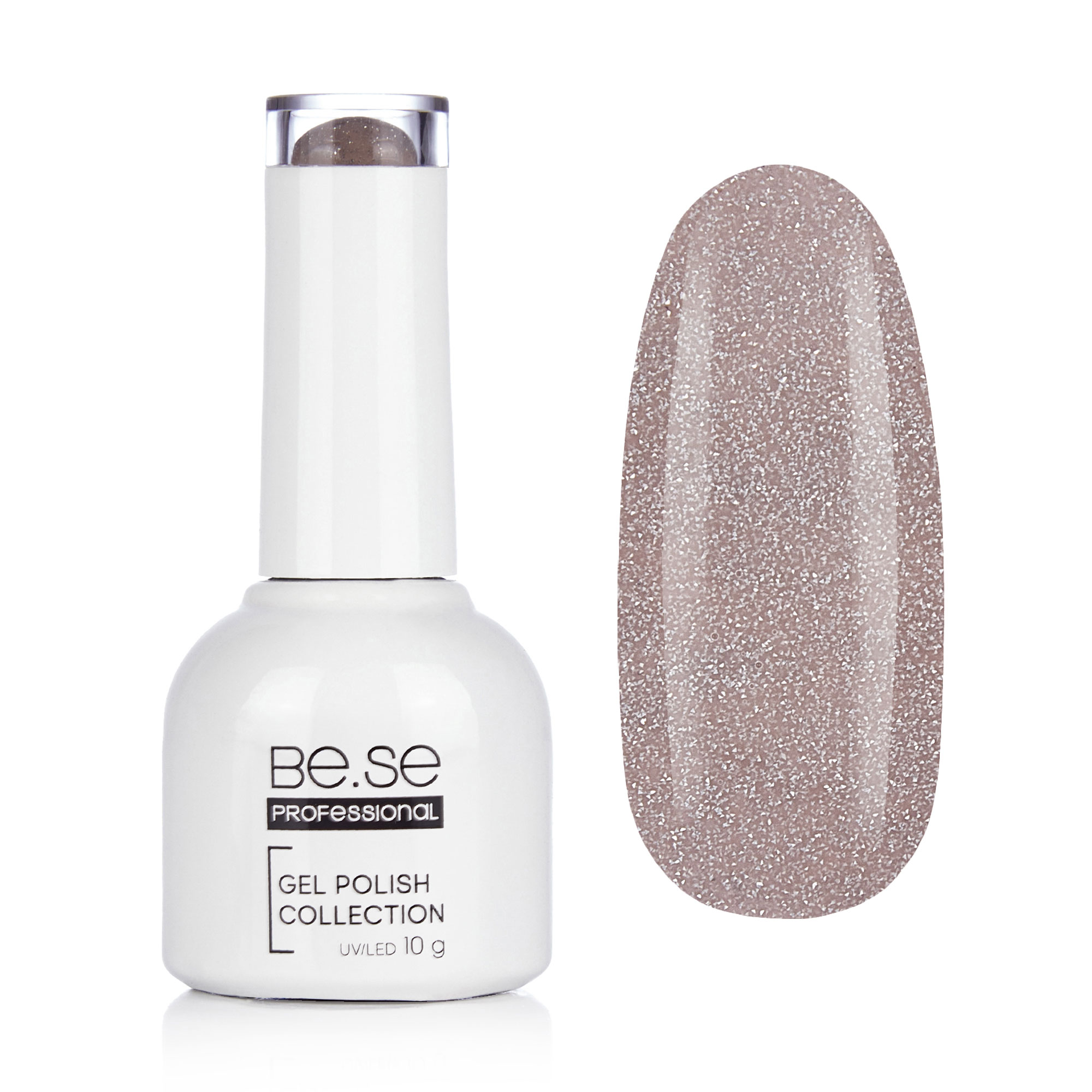 

Уцінка! Гель-лак для нігтів Be.Se Professional Gel Polish Collection Diamond 34 Світловідбивний, бежевий, 10 г