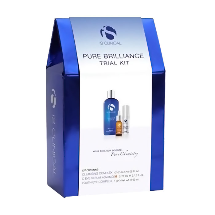 

Уцінка! Набір для обличчя iS Clinical Pure Brilliance Trial Kit (гель для вмивання, 2*2 мл + сироватка, 3.75 мл + крем для шкіри навколо очей, 1 г)