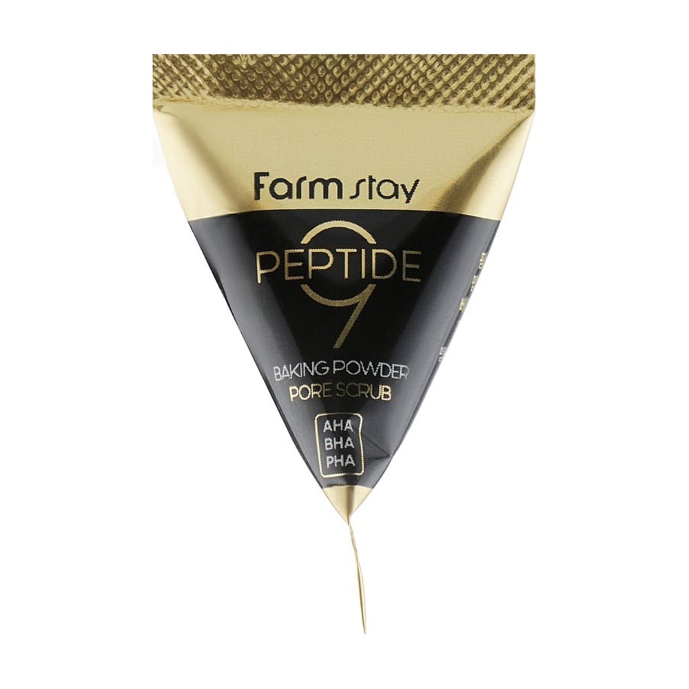 

Содовий скраб для обличчя FarmStay Peptide 9 Baking Powder Pore Scrub з пептидами, 7 г