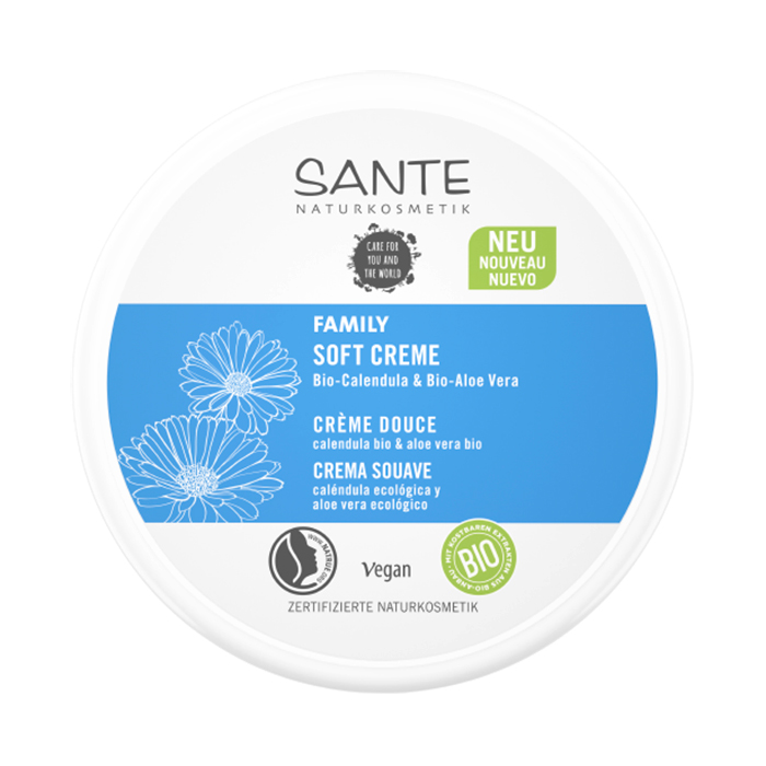 

Уцінка! Універсальний зволожувальний біокрем для всієї родини Sante Family Soft Cream Bio-Calendula and Bio-Aloe Vera, 150 мл