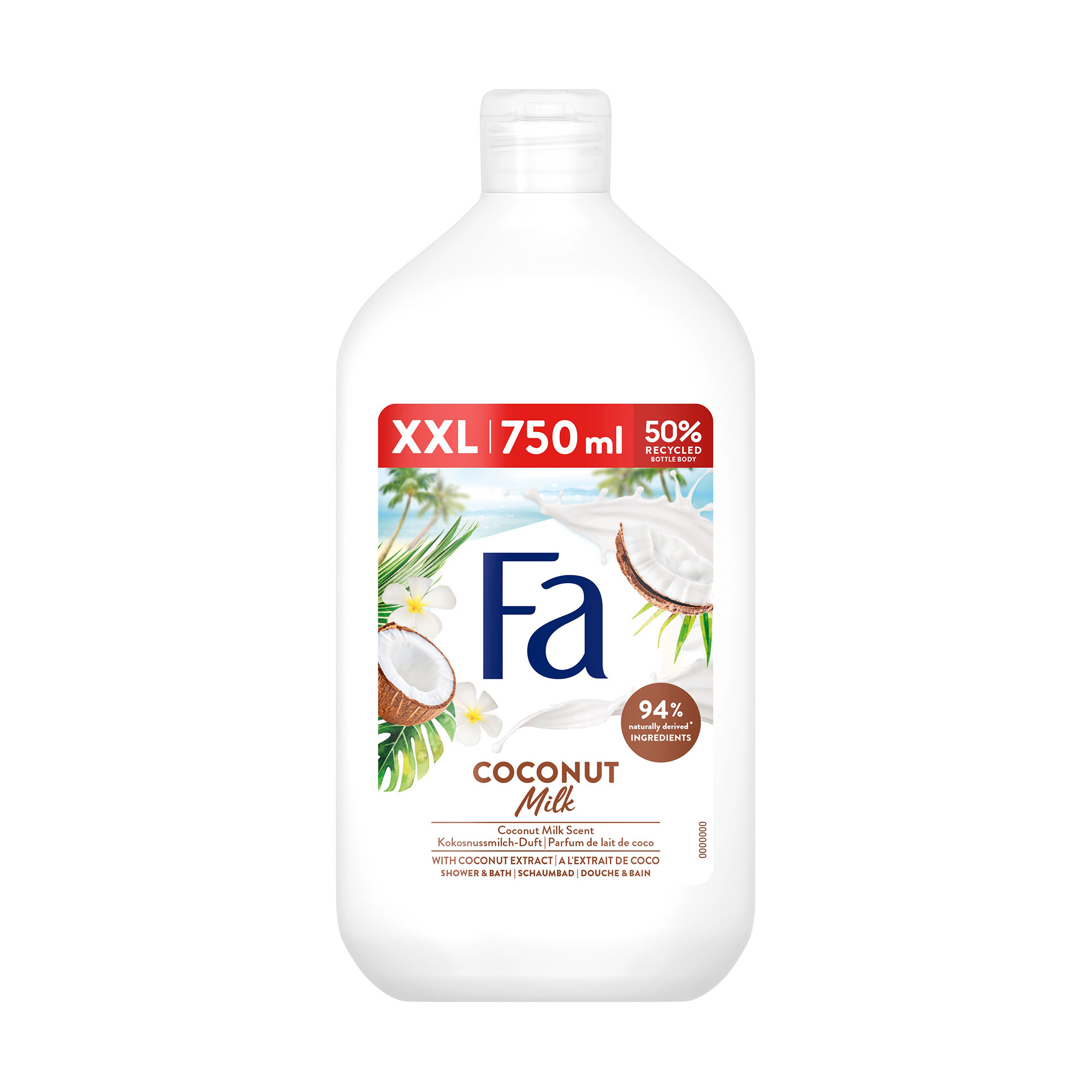 

Гель для душу Fa Coconut Milk аромат кокосового молочка, 750 мл