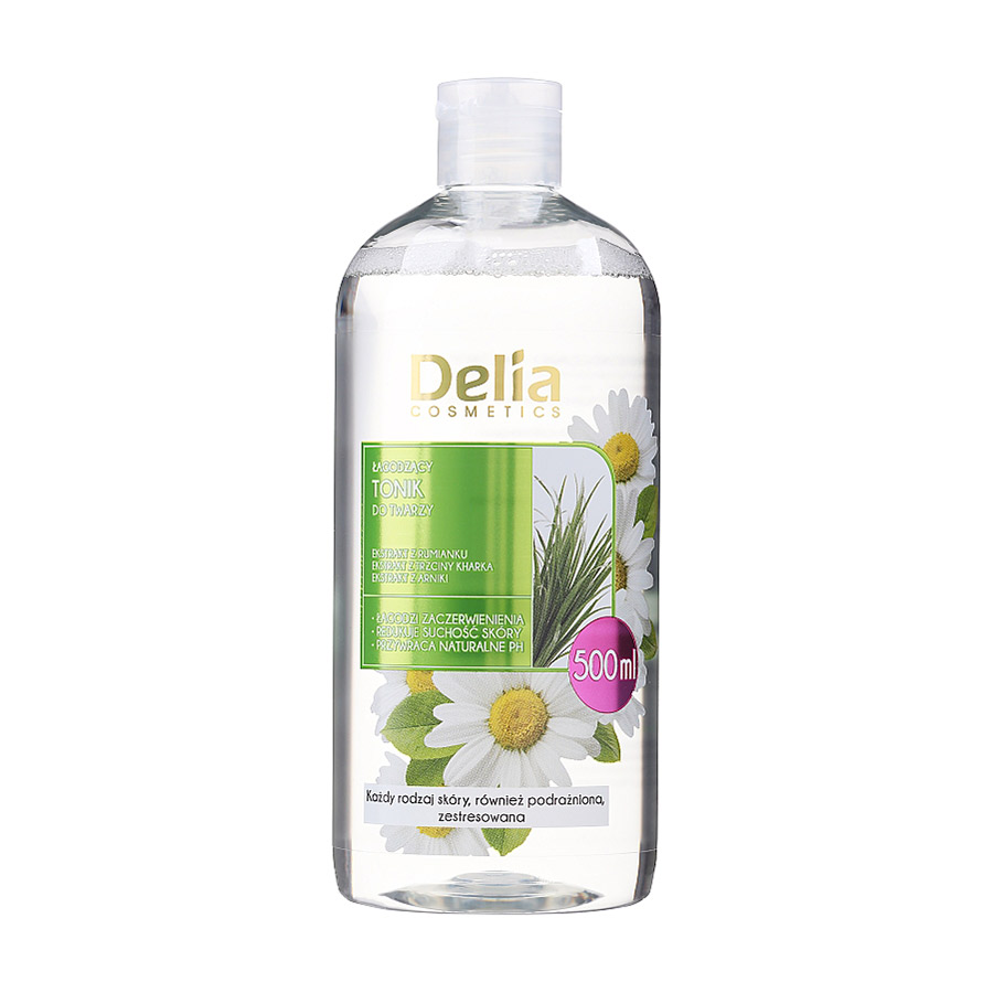 

Заспокійливий тонік для обличчя Delia Cosmetics Face Toner, 500 мл