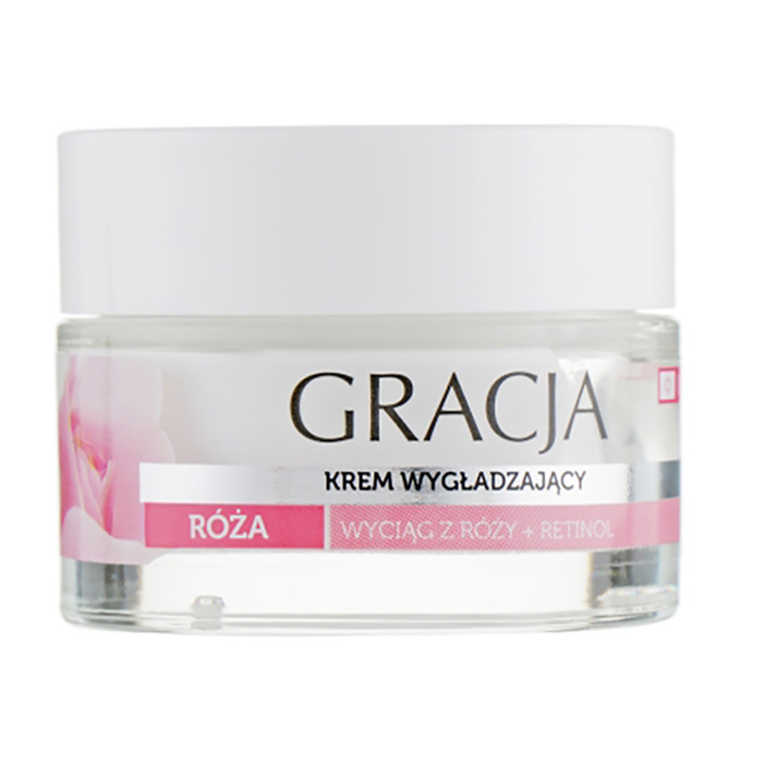 

Розгладжувальний крем для обличчя Gracja Rose Smoothing Cream з екстрактом троянди та ретинолом, 50 мл