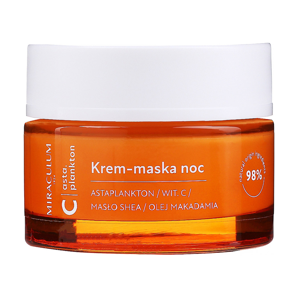 Акція на Нічна крем-маска для обличчя Miraculum Asta.Plankton C Night Cream Mask, 50 мл від Eva