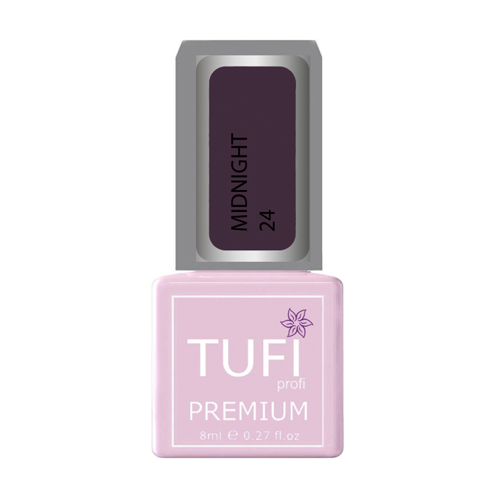

Уцінка! Гель-лак для нігтів Tufi Profi Premium Midnight 24 Холодний аметист, 8 мл