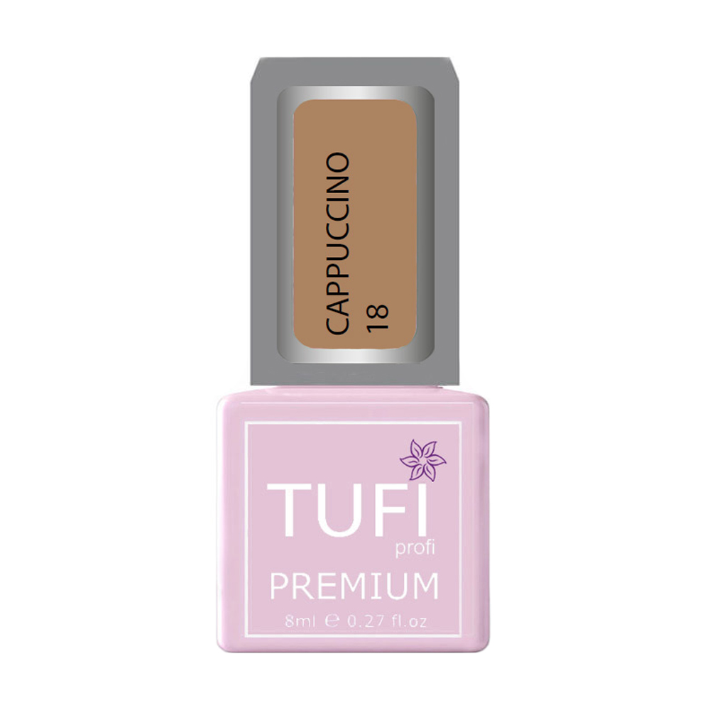 

Гель-лак для нігтів Tufi profi Premium Cappuccino 18 Пшеничний, 8 мл