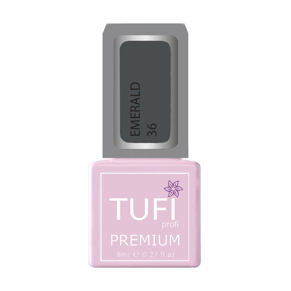 

Уцінка! Гель-лак для нігтів Tufi Profi Premium Emerald 36 Нічне стебло, 8 мл