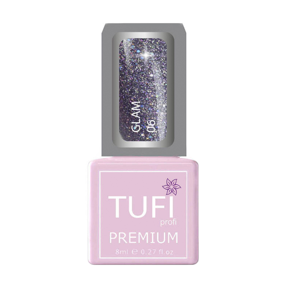 

Гель-лак для нігтів Tufi Profi Premium Glam 06 Юнона, 8 мл