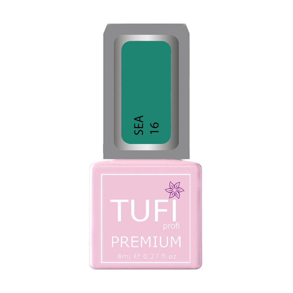 

Гель-лак для нігтів Tufi profi Premium Sea 16 Бірюзові перли, 8 мл