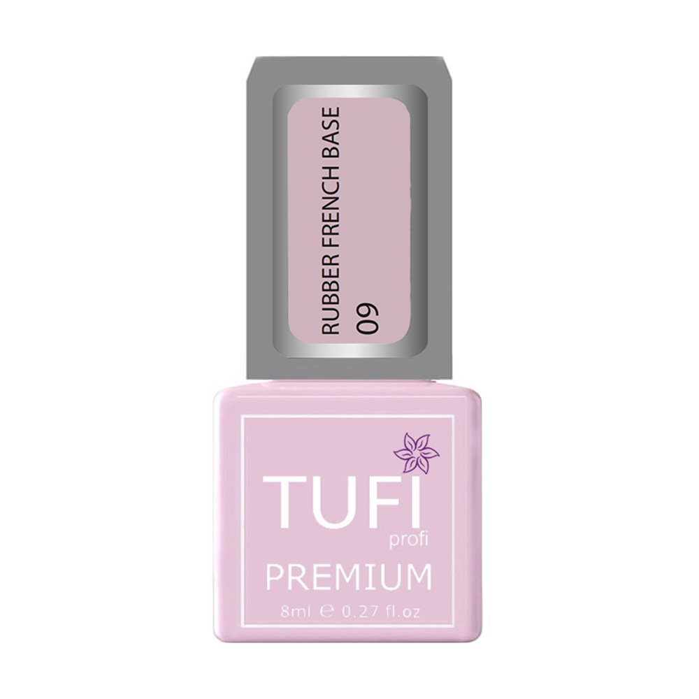 

База для гель-лаку Tufi profi Premium Rubber French Base 009 Холодна троянда, 8 мл