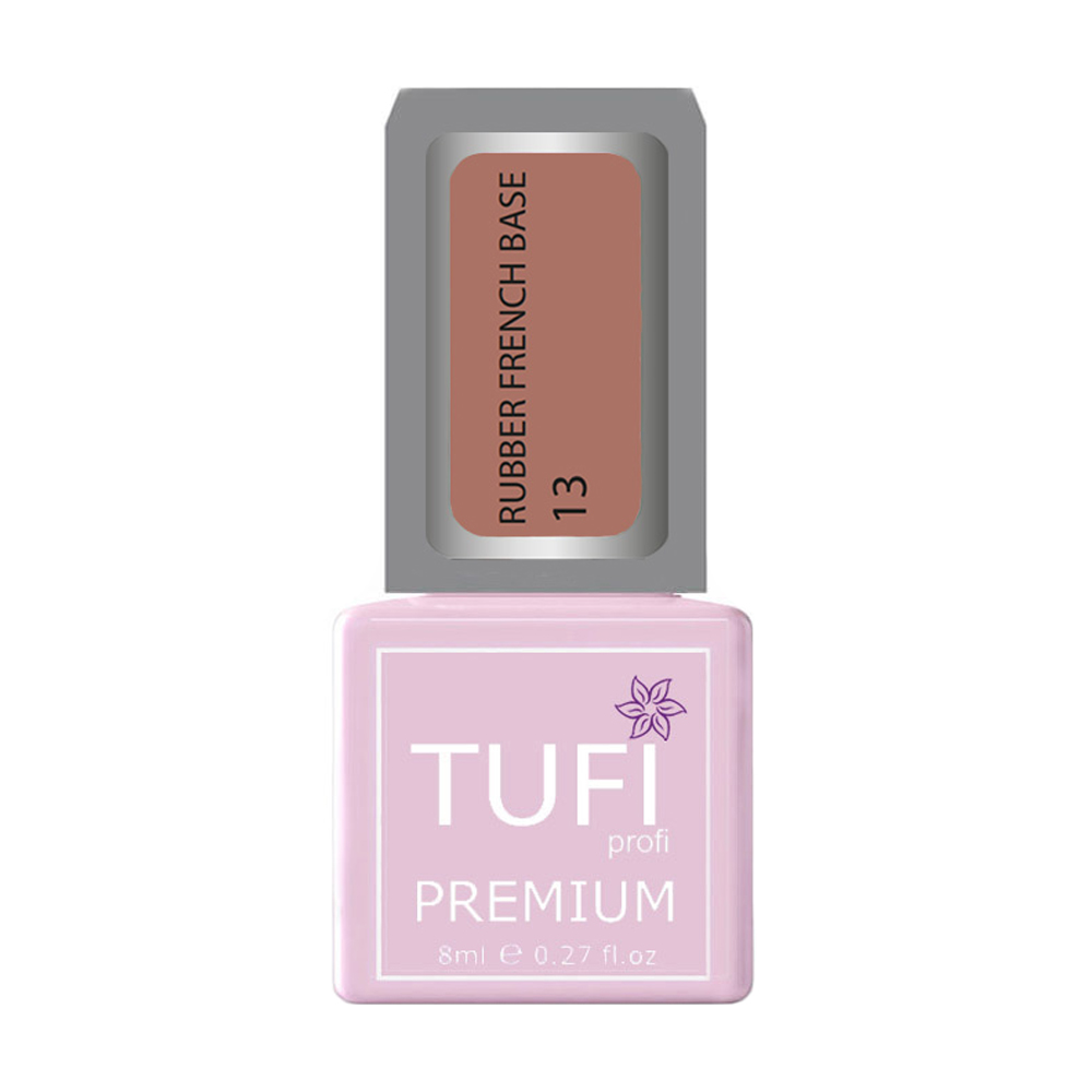 

Уцінка! База для гель-лаку Tufi Profi Premium Rubber French Base 013 Солона карамель, 8 мл