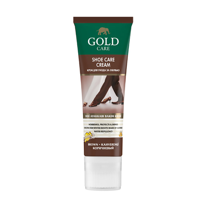 

Крем для догляду за взуттям Gold Care Shoe Care Cream Коричневий, 80 мл