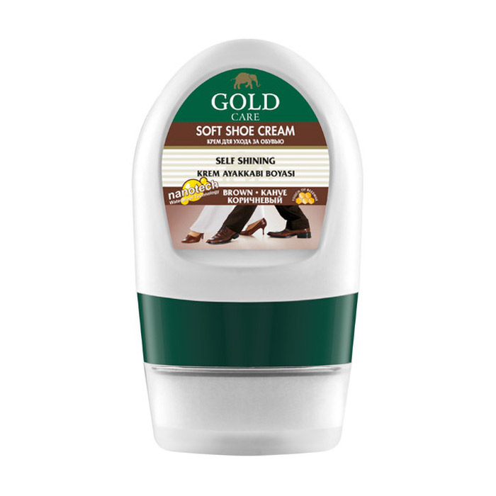 

Крем для догляду за взуттям Gold Care Soft Shoe Care Cream Коричневий, 50 мл