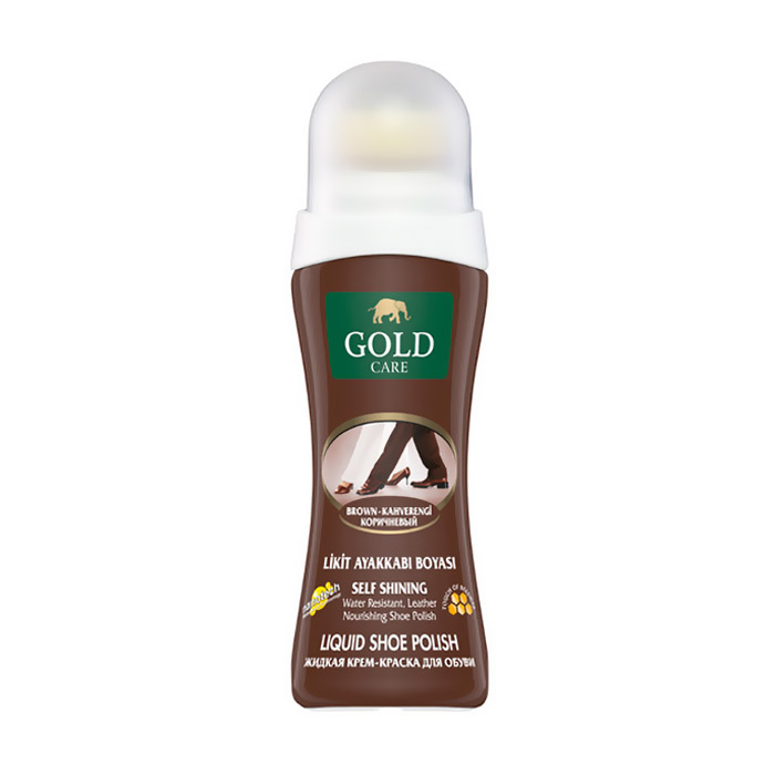 

Рідка крем-фарба для взуття Gold Care Liquid Shoe Polish Коричневий, 75 мл