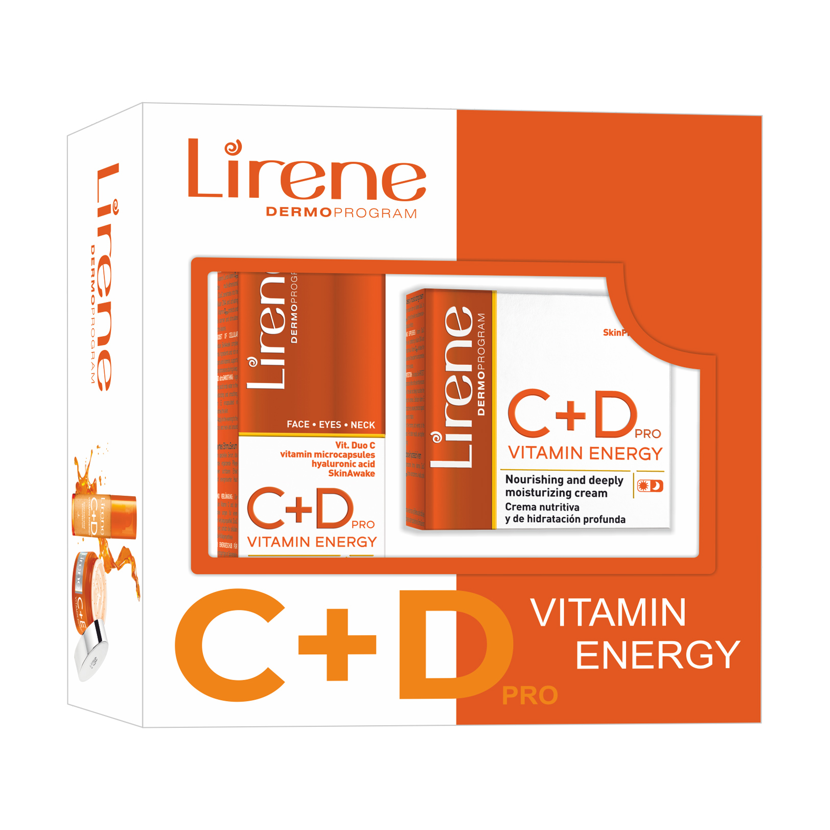 

Уцінка! Подарунковий набір для обличчя Lirene C+D Pro Vitamin Energy (крем для обличчя, 50 мл + сироватка для обличчя, 30 мл)
