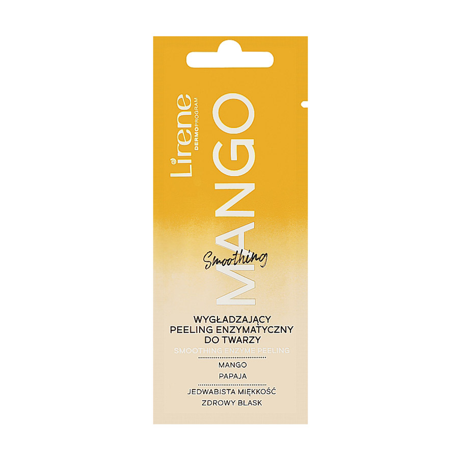 

Уцінка! Розгладжувальний пілінг для обличчя Lirene Mango Smoothing Enzyme Peeling з манго та папайєю, 6 мл
