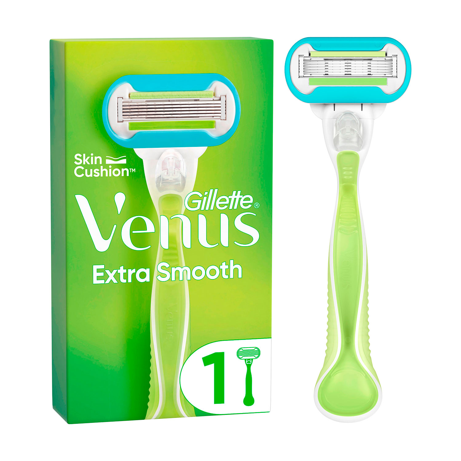 

Станок для гоління жіночий (бритва) Gillette Venus Extra Smooth з 1 змінним картриджем