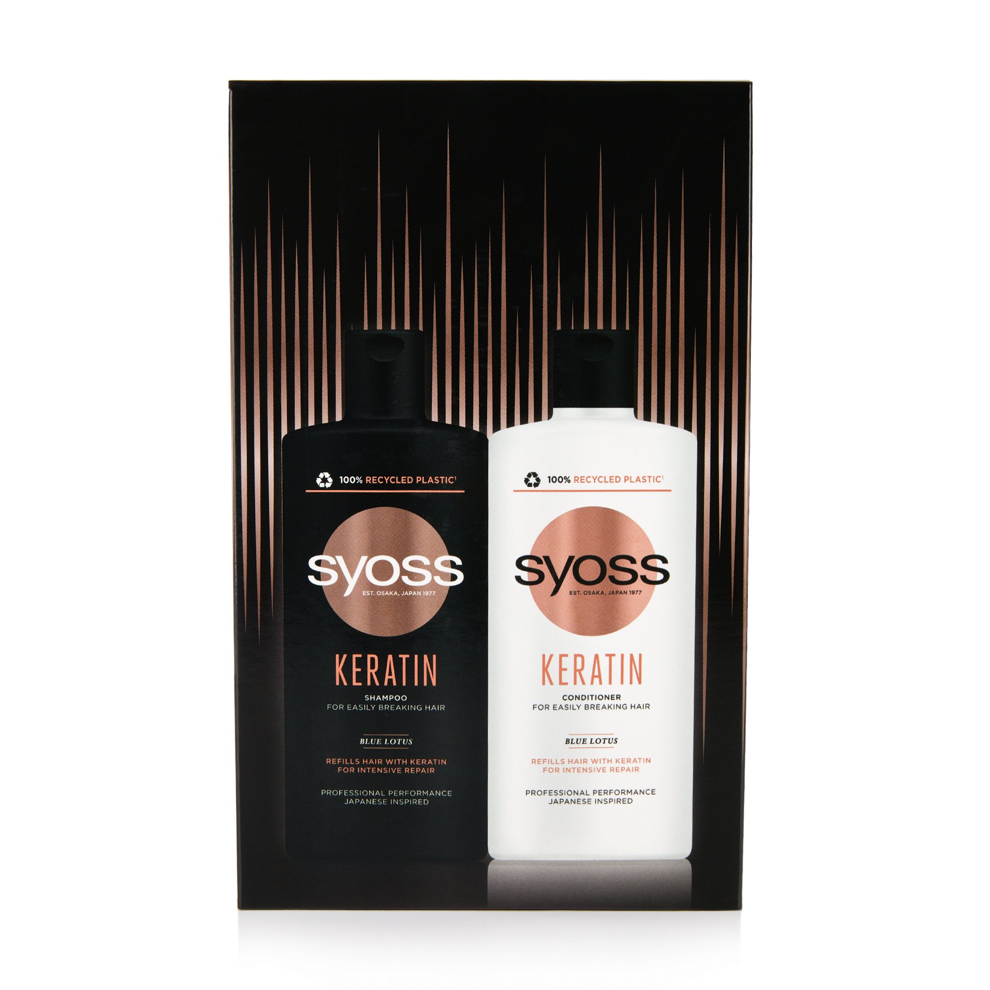 

Подарунковий набір SYOSS Keratin (шампунь для волосся, 440 мл + бальзам для волосся, 440 мл)