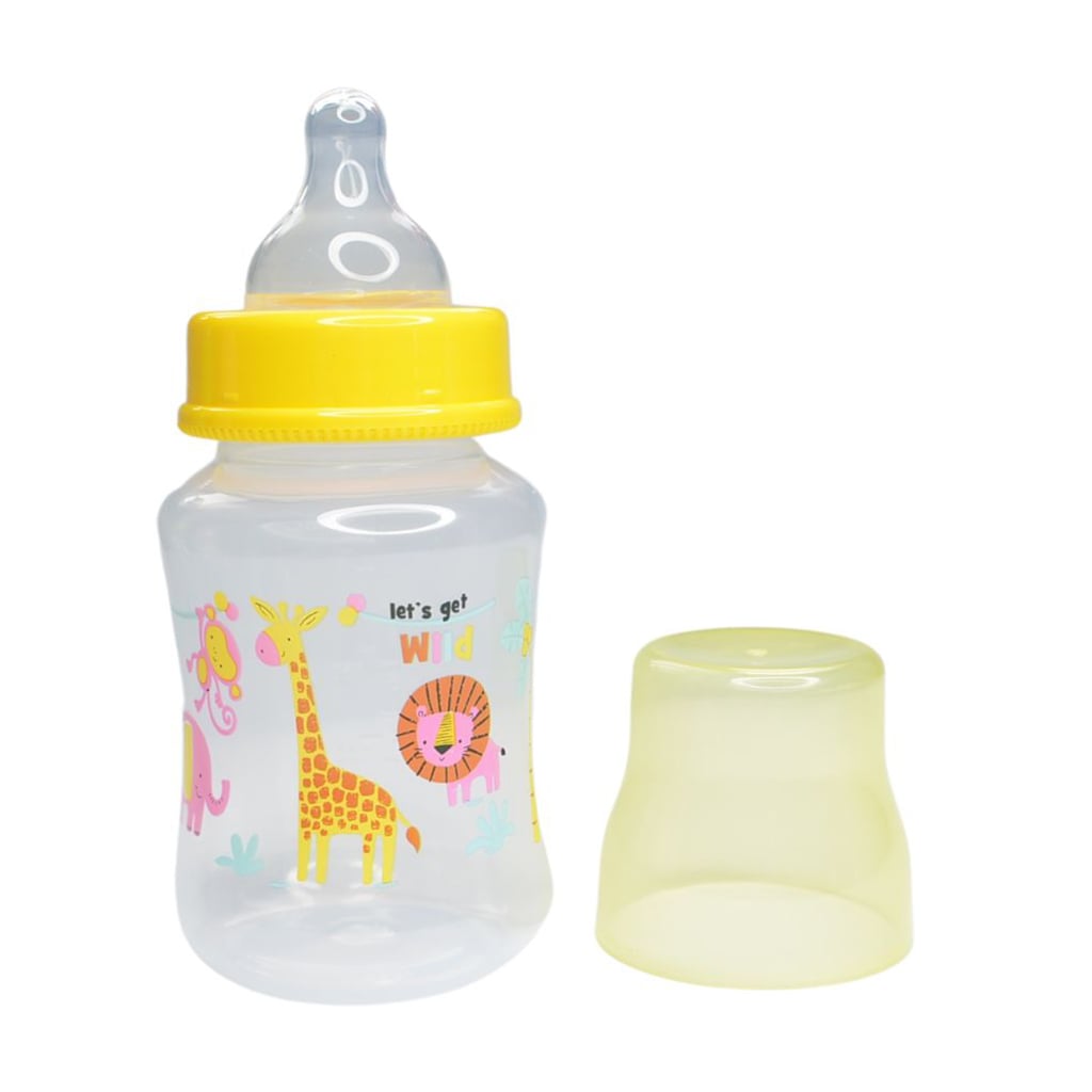 

Уцінка! Пляшечка для годування Курносики з широким горлом та силіконовою соскою, від 3 місяців, жовта, 250 мл (7006)