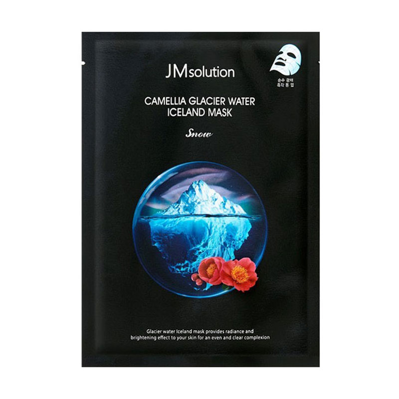 

Тонізувальна тканинна маска для обличчя JMsolution Camellia Glacier Water Iceland Mask Snow з екстрактом камелії, 30 мл