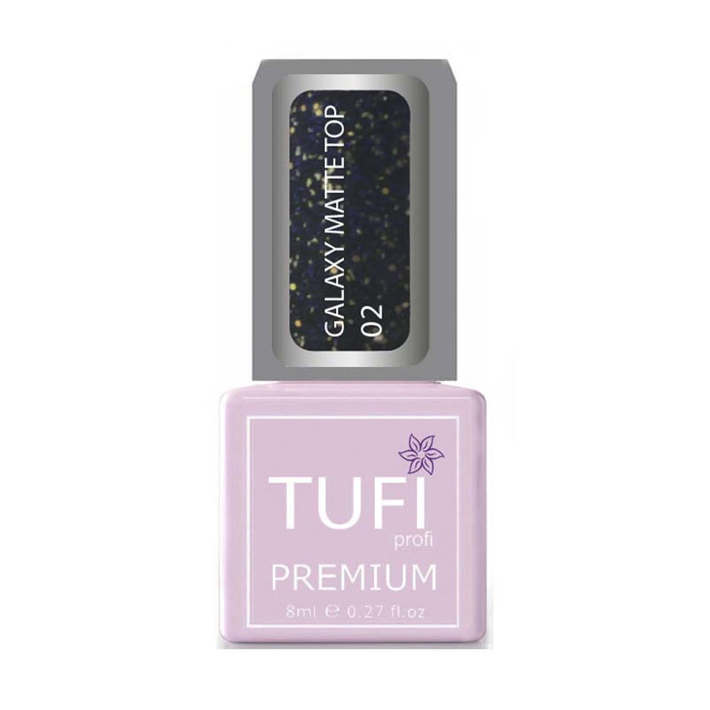 

Уцінка! Топ для гель-лаку Tufi Profi Premium Galaxy Matte Top 02 Атік, 8 мл
