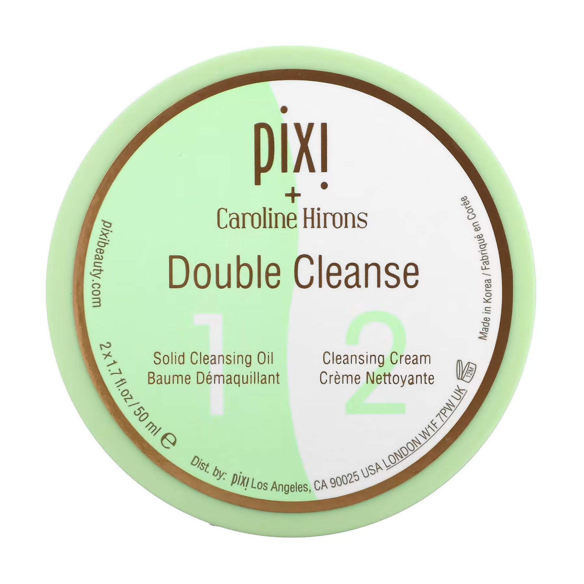 

Уцінка! Очищувальний засіб 2в1 для обличчя Pixi Double Cleanse Solid Cleansing Oil + Cleansing Cream, 2*50 мл