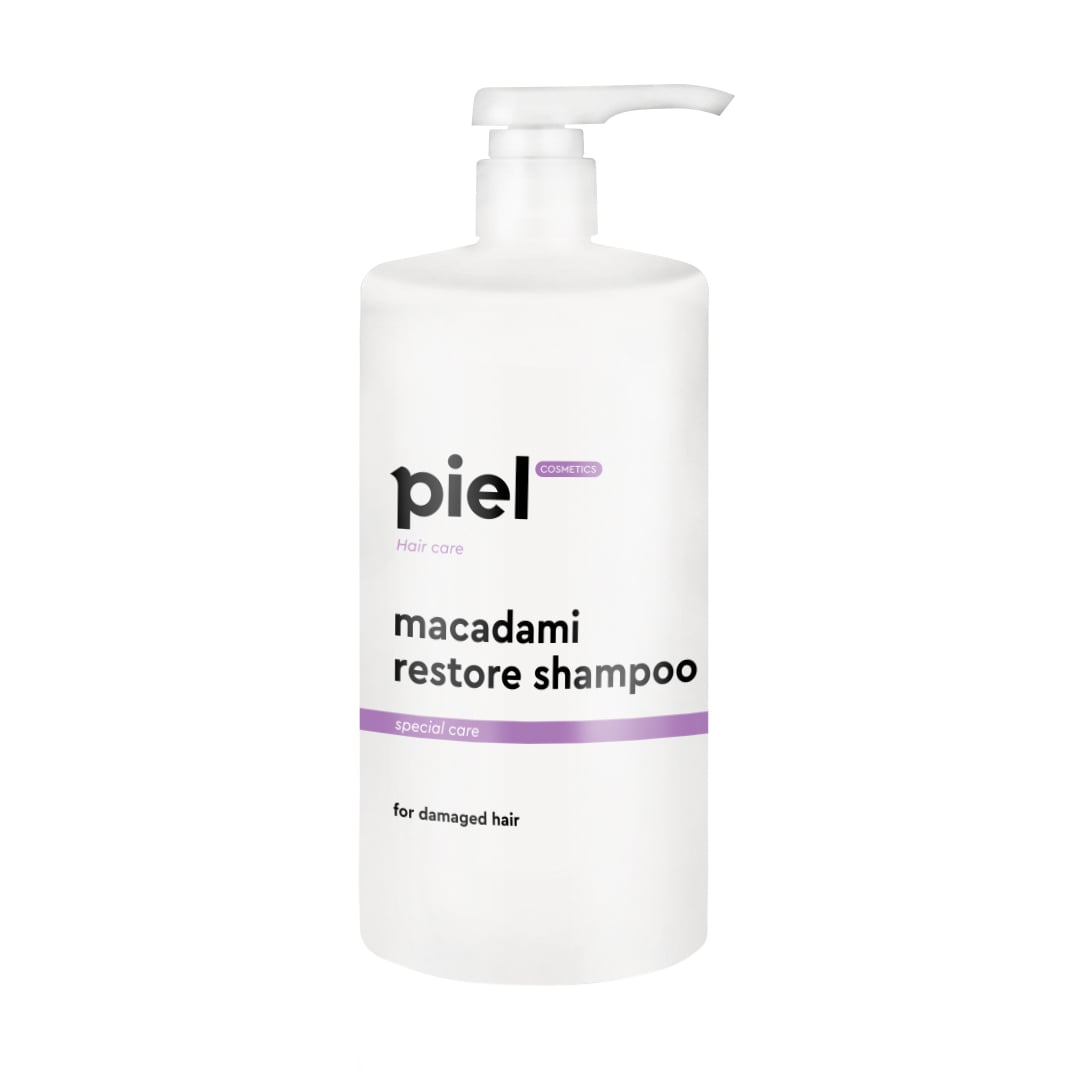 

Відновлювальний шампунь Piel Cosmetics Hair Care Macadami Restore Shampoo для пошкодженого волосся, 1 л