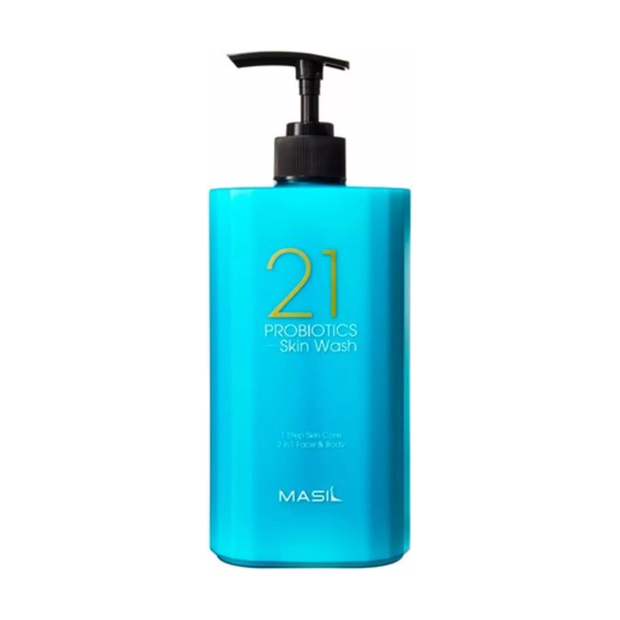 

Універсальний очищувальний засіб для обличчя та тіла Masil 21 Probiotics Skin Wash з пробіотиками, 500 мл
