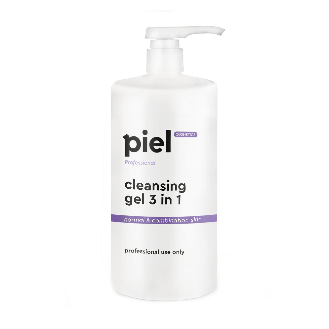 

Гель для зняття макіяжу Piel Cosmetics Professional Cleansing Gel 3 in 1 для професійного використання, 1 л