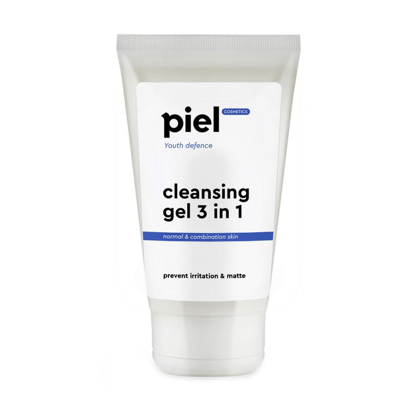 Гель для вмивання обличчя Piel Cosmetics Youth Defence Cleansing Gel 3 in 1 для нормальної та комбінованої шкіри, 150 мл