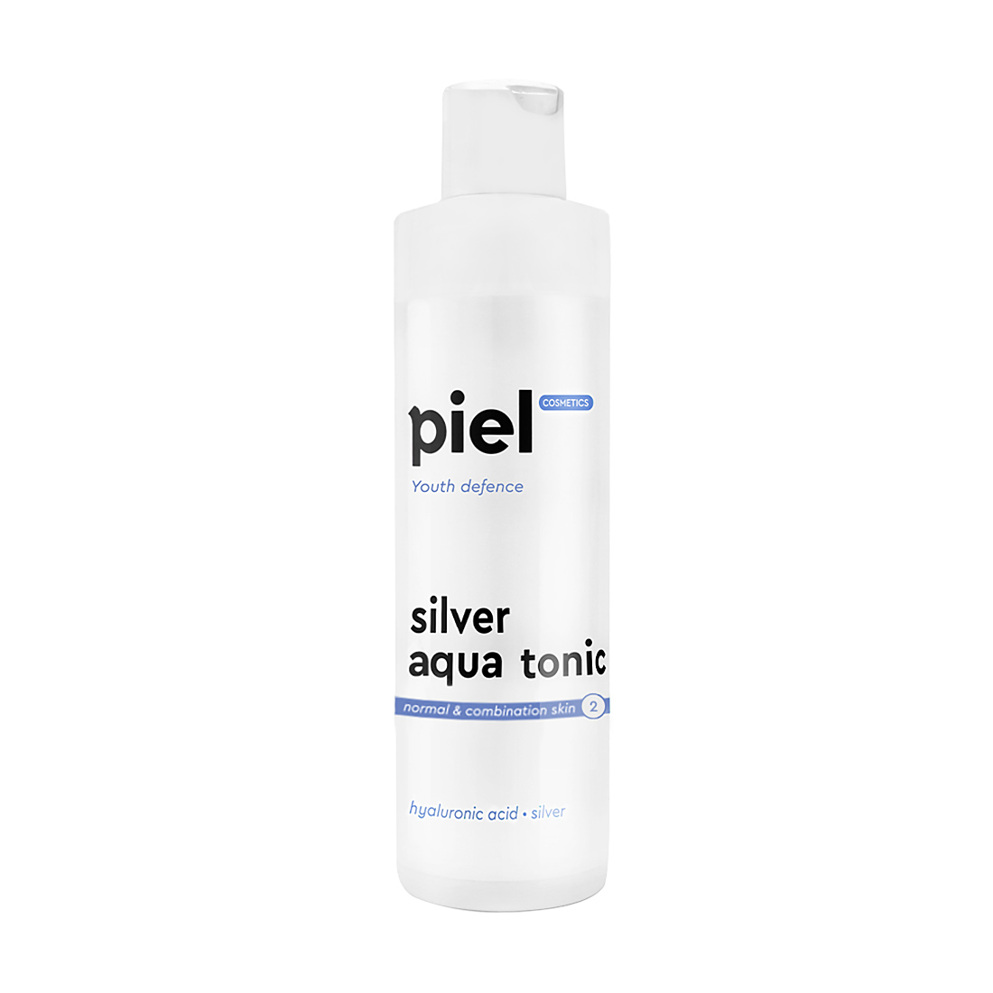 

Зволожувальний тонік для обличчя Piel Cosmetics Youth Defence Silver Aqua Tonic для нормальної та комбінованої шкіри, 250 мл