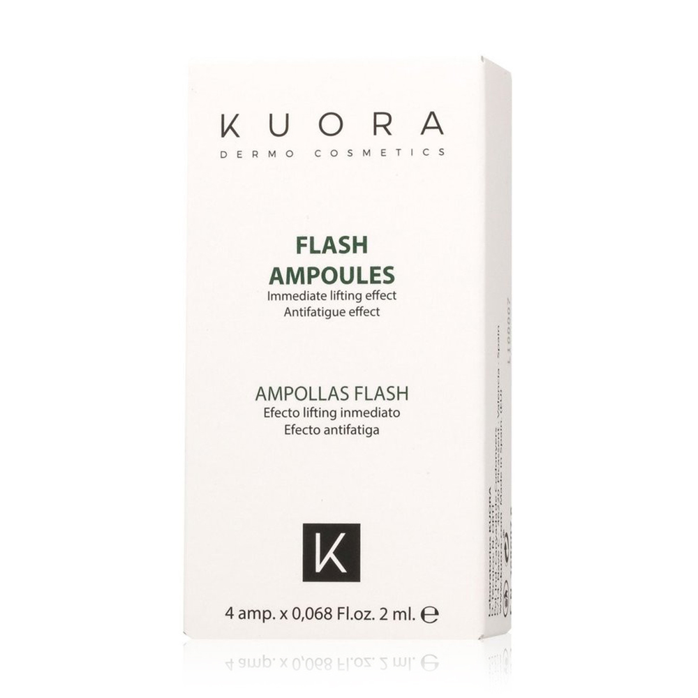 

Ампули для обличчя Kuora Dermocosmetics Flash Ampoule Immediate Lifting Effect, 4*2 мл