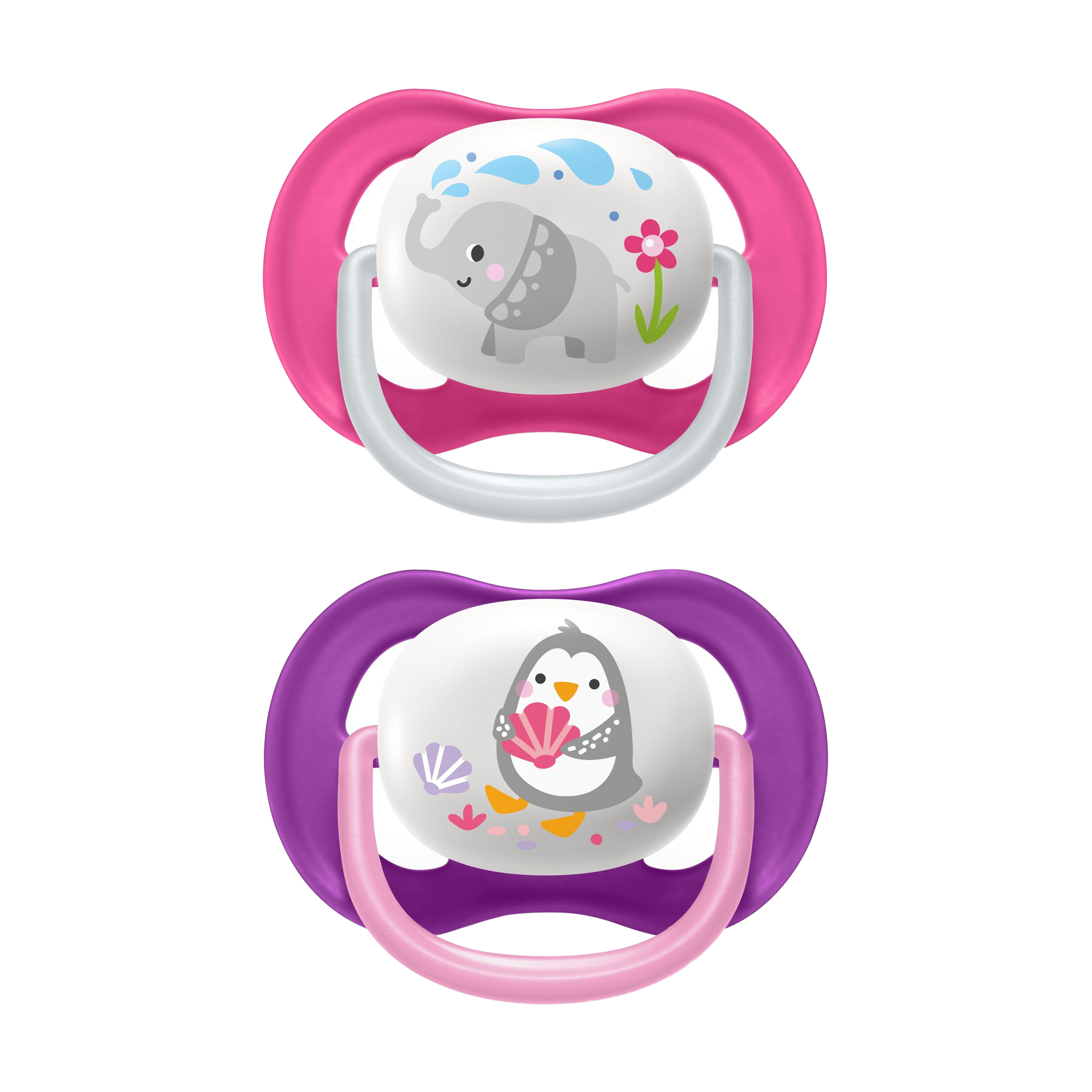 

Пустушка AVENT Ultra Air 6-18 місяців, рожево-помаранчева, 2 шт (SCF080/27)