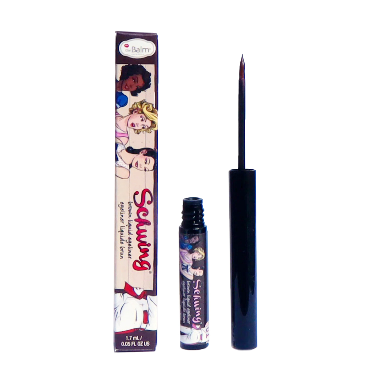 

Рідка підводка для очей theBalm Schwing, Brown, 1.7 мл