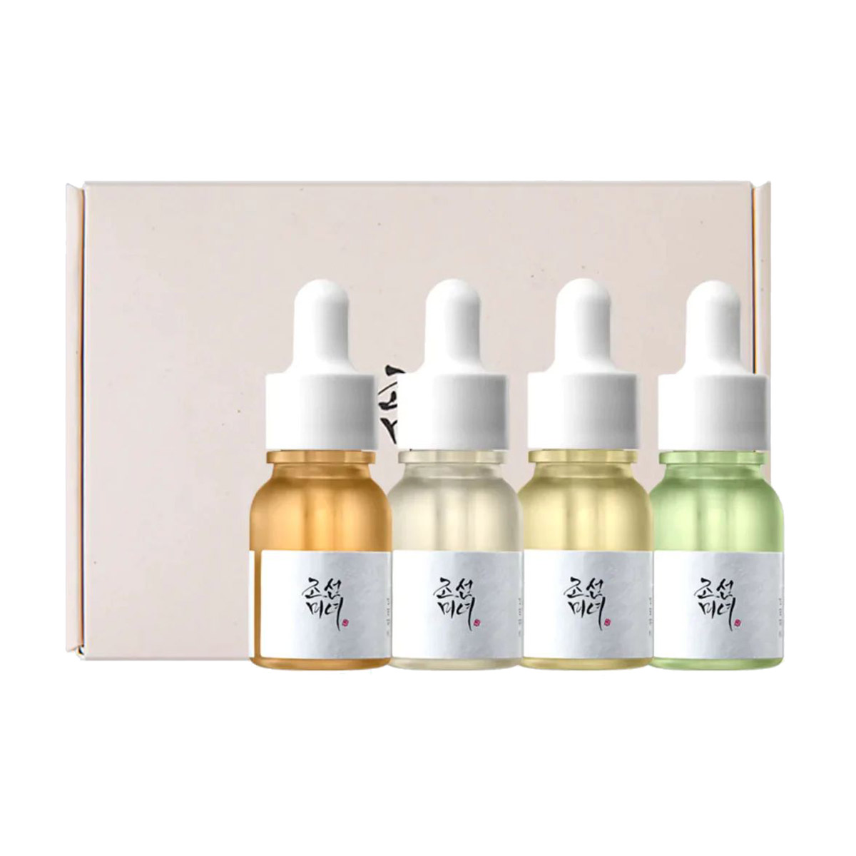 

Уцінка! Набір сироваток для обличчя Beauty of joseon Hanbang Serum Discovery Kit (Revive 10 мл + Glow Deep, 10 мл + Glow, 10 мл + Calming, 10 мл)