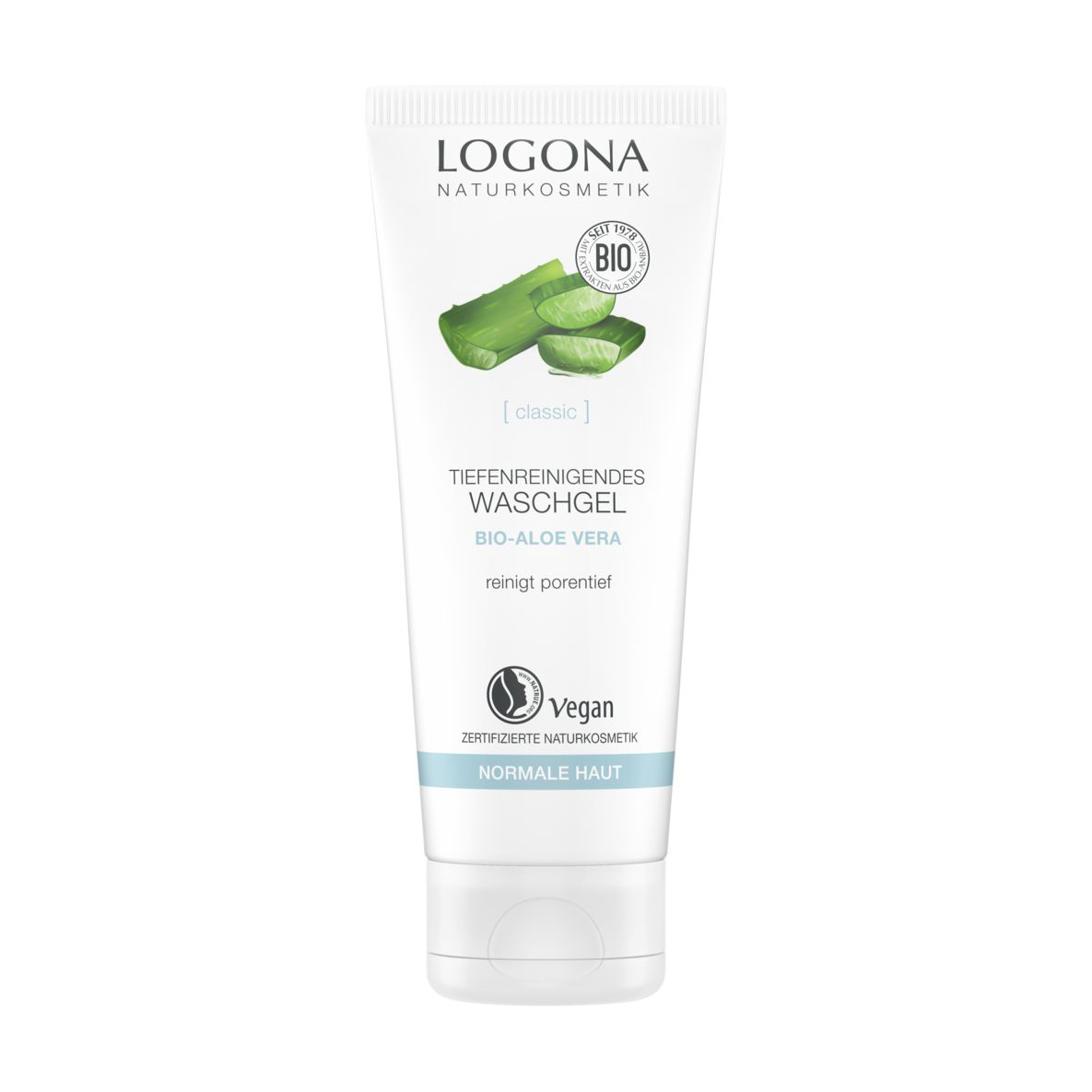 

Уцінка! Очищувальний гель для вмивання Logona Facial Care Organic Aloe Cleansing Gel, 100 мл